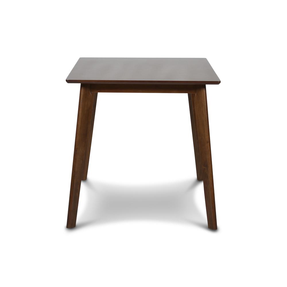 Furniture Morocco 7-Piece Mid-Century Wood Dining Set in Orange