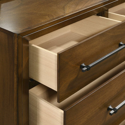 Ballard 5-Piece Wood Cal King Bedroom Set in Walnut