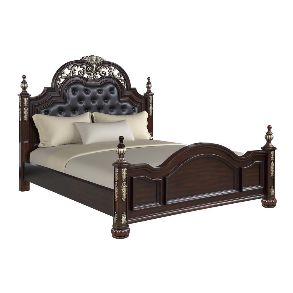 Furniture Maximus 6/0 Solid Wood King Bed in Madeira