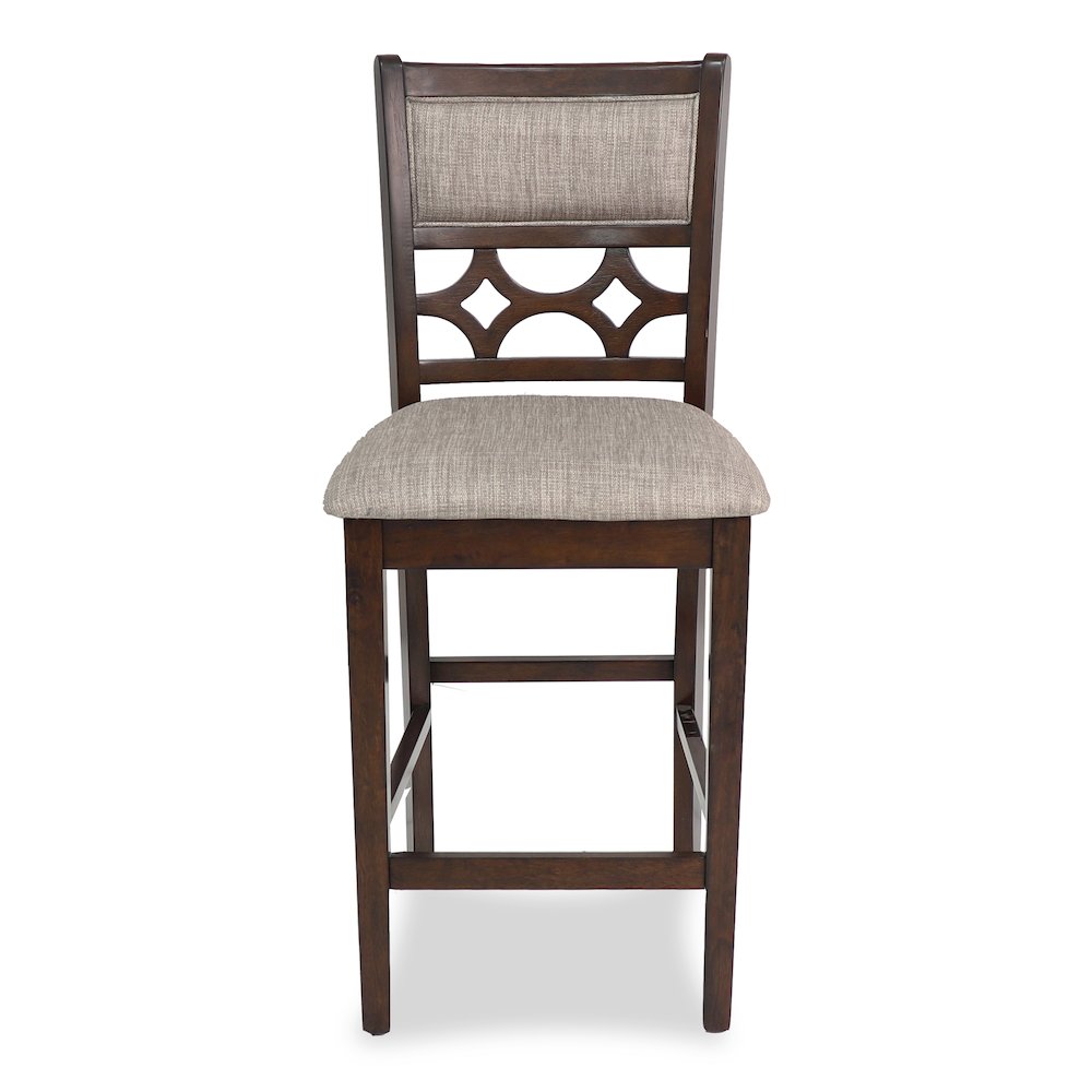 Furniture Mitchell 5-Piece Transitional Wood Counter Set in Cherry