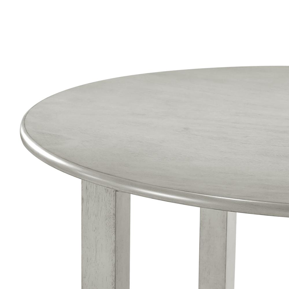 Furniture Pascal 47" Wood Round Dining Table in Driftwood