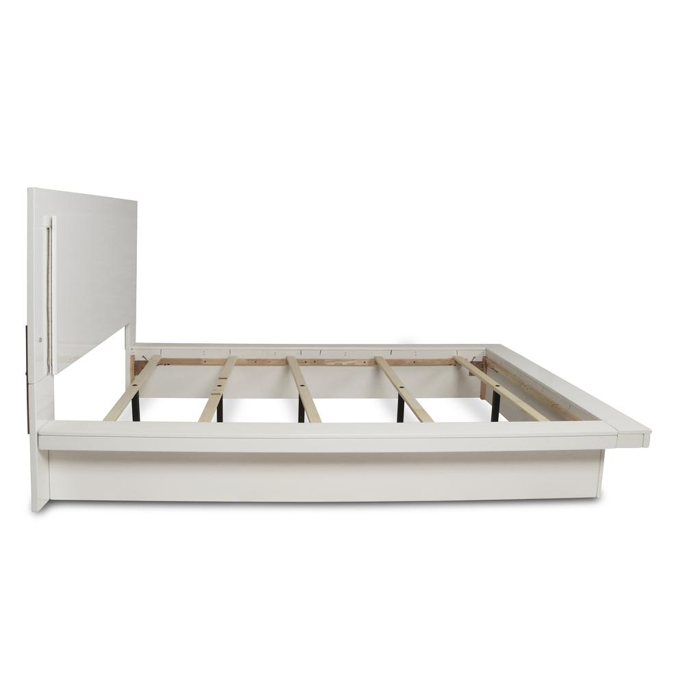 Furniture Sapphire Contemporary Solid Wood 6/6 Ek Bed in White