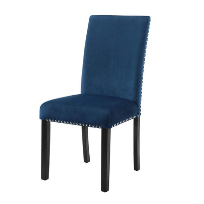 Celeste Blue Wood Upholstered Dining Chair (Set of 4)