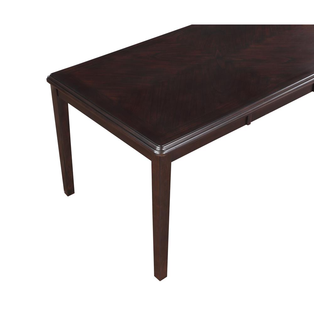 Gia 5-Piece 60" Wood Rectangular Dining Set with 4 Chairs in Ebony