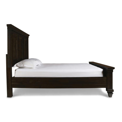 Furniture Sevilla Contemporary Wood California King Bed in Walnut