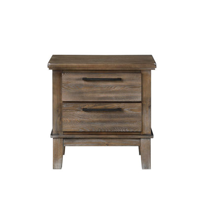 Cagney 4-Piece King Wood Bedroom Set with Nightstand in Brown
