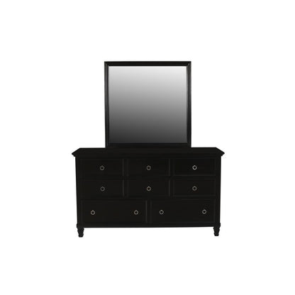 Tamarack 4-Piece Wood Queen Bedroom Set with Nightstand in Black