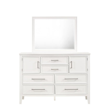 Andover 4-Piece Queen Wood Bedroom Set with Chest in White