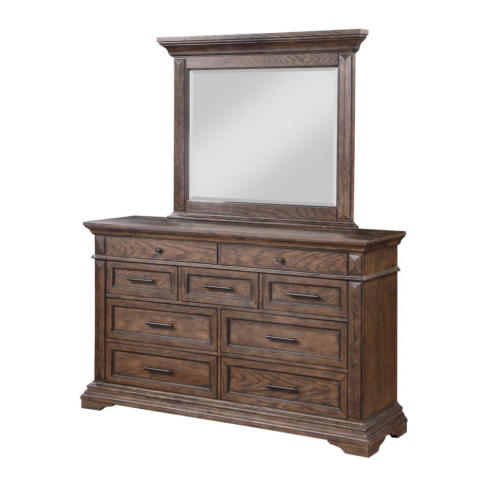 Mar Vista 4-Piece Queen Wood Bedroom Set with Chest in Walnut