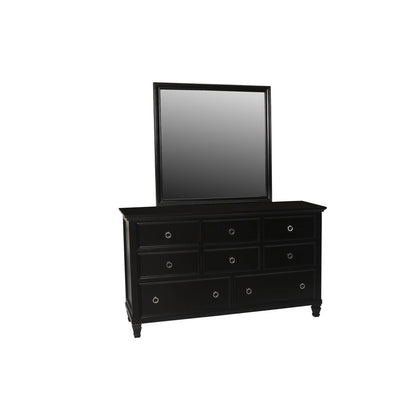 Tamarack 4-Piece Wood Queen Bedroom Set with Nightstand in Black