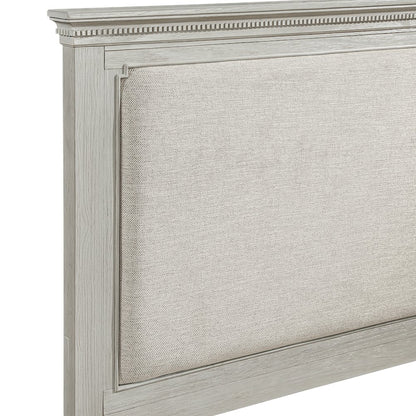 Silver Sands 5Pc Wood Cal King Bedroom Set w 2 Ns in Gray