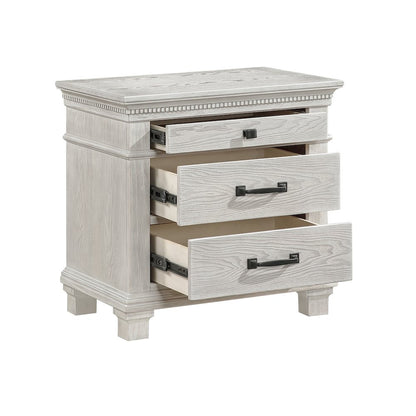 Silver Sands 5Pc Wood Queen Bedroom Set in Gray
