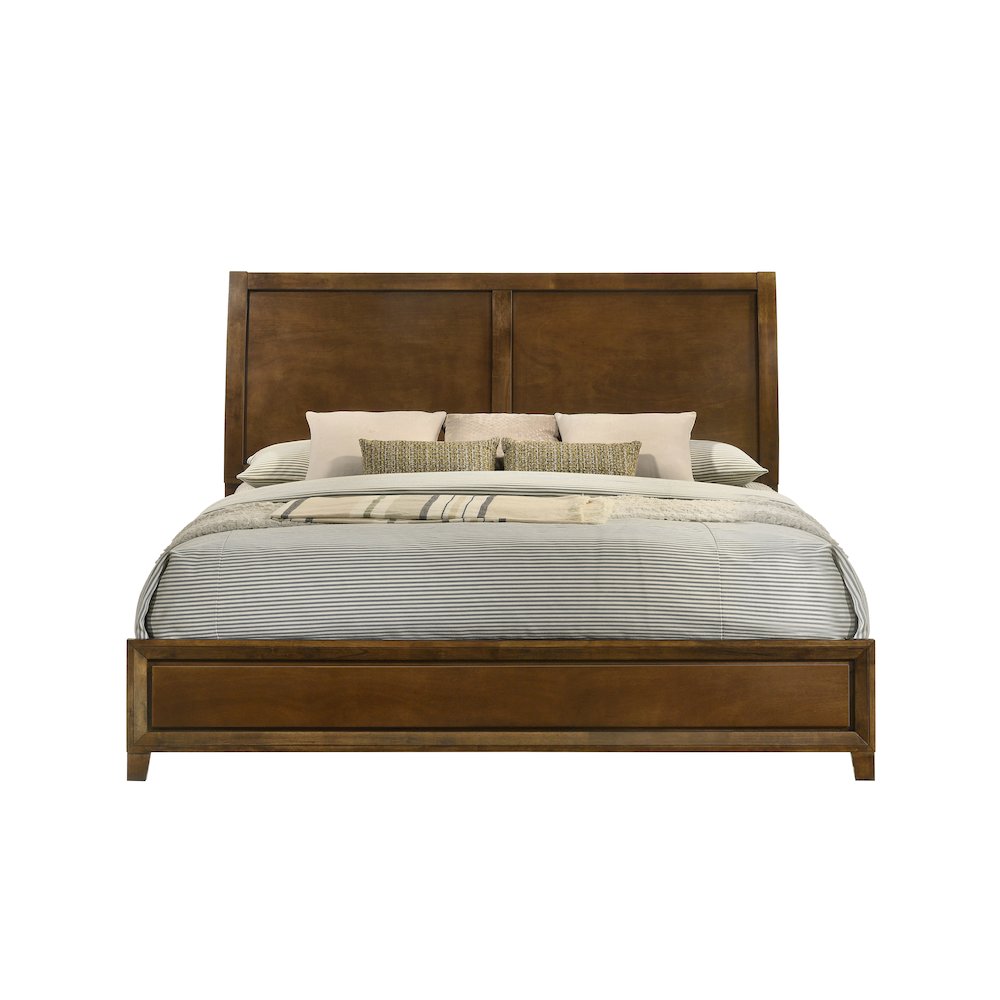 Ballard 5-Piece Wood Cal King Bedroom Set w Chest - Walnut
