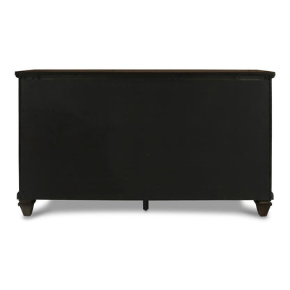 Furniture Sevilla Solid Wood 9-Drawer Dresser in Walnut
