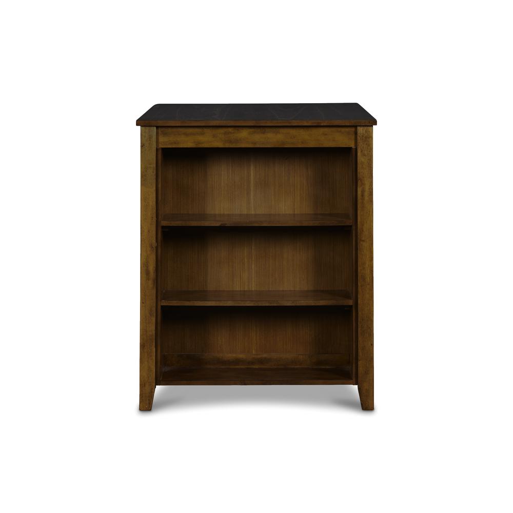 Furniture Gia Solid Wood Counter Table  2 Chairs in Brown