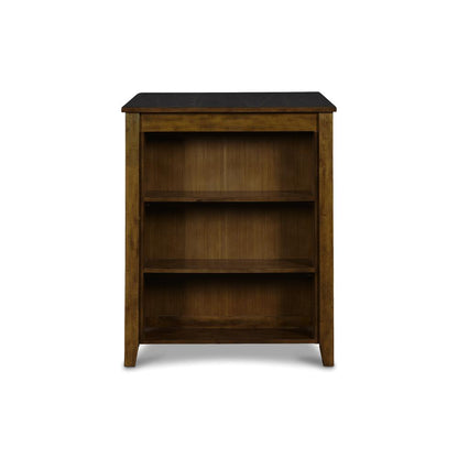 Furniture Gia Solid Wood Counter Table  2 Chairs in Brown