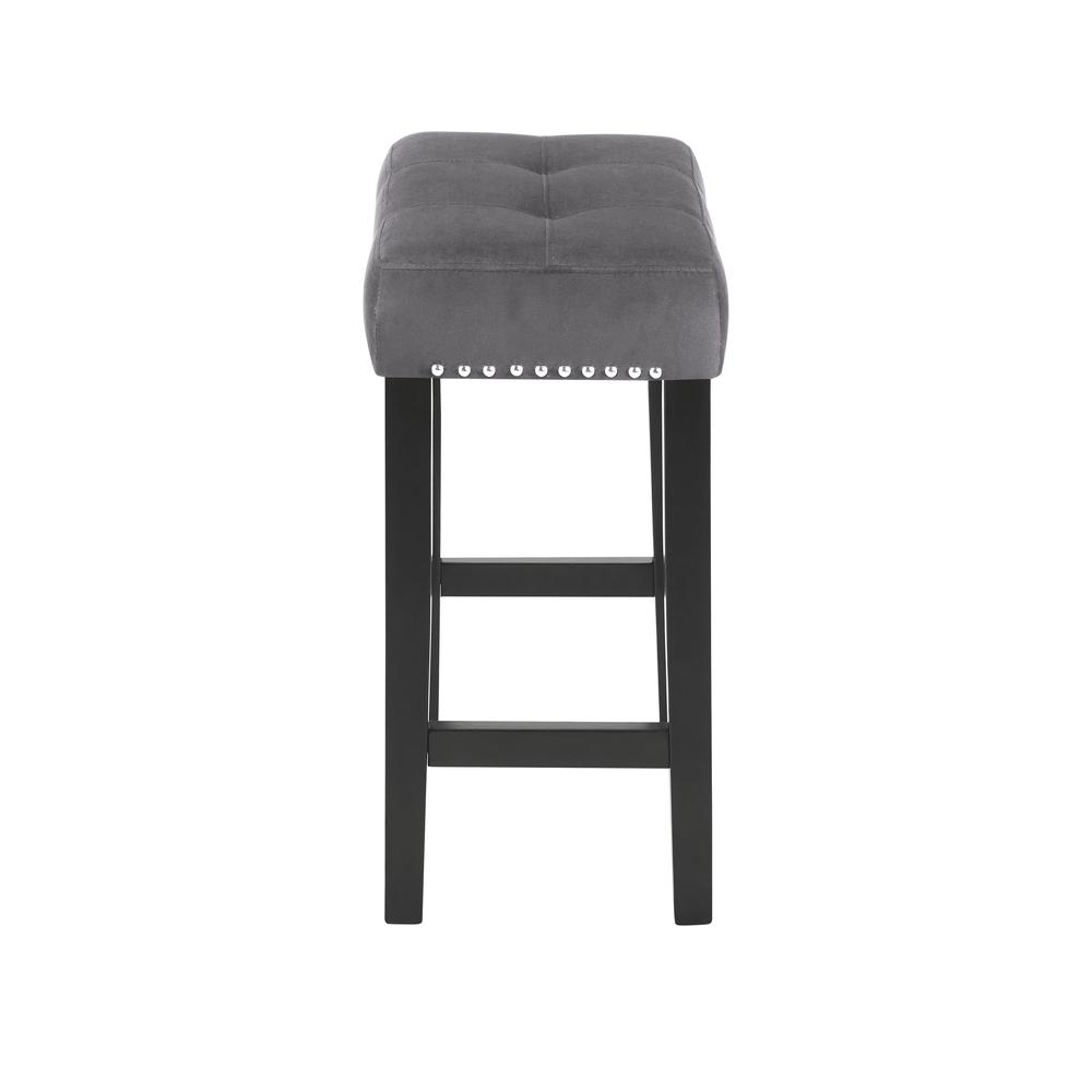 Furniture Celeste 4-Piece Faux Marble & Wood Bar Set in Gray