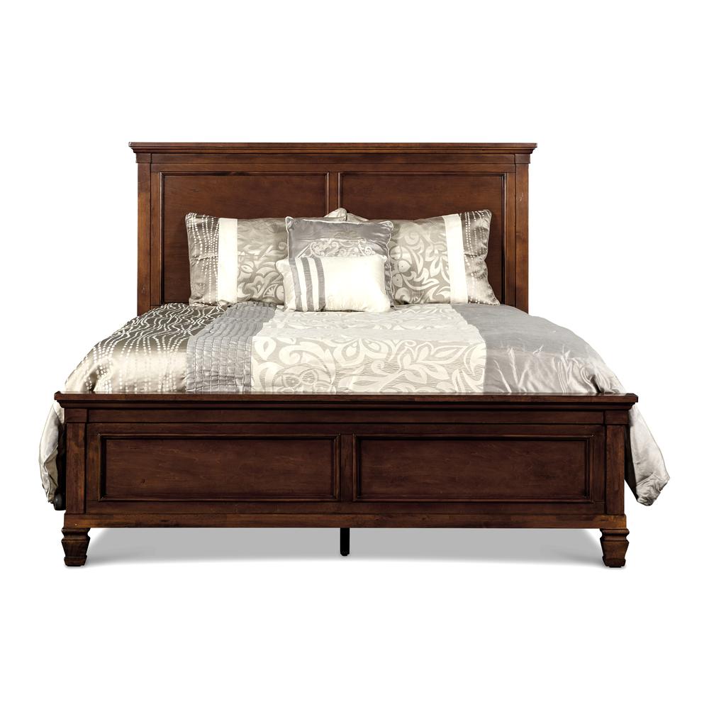 Tamarack 4-PC Wood Queen Bedroom Set with Chest in Brown Cherry