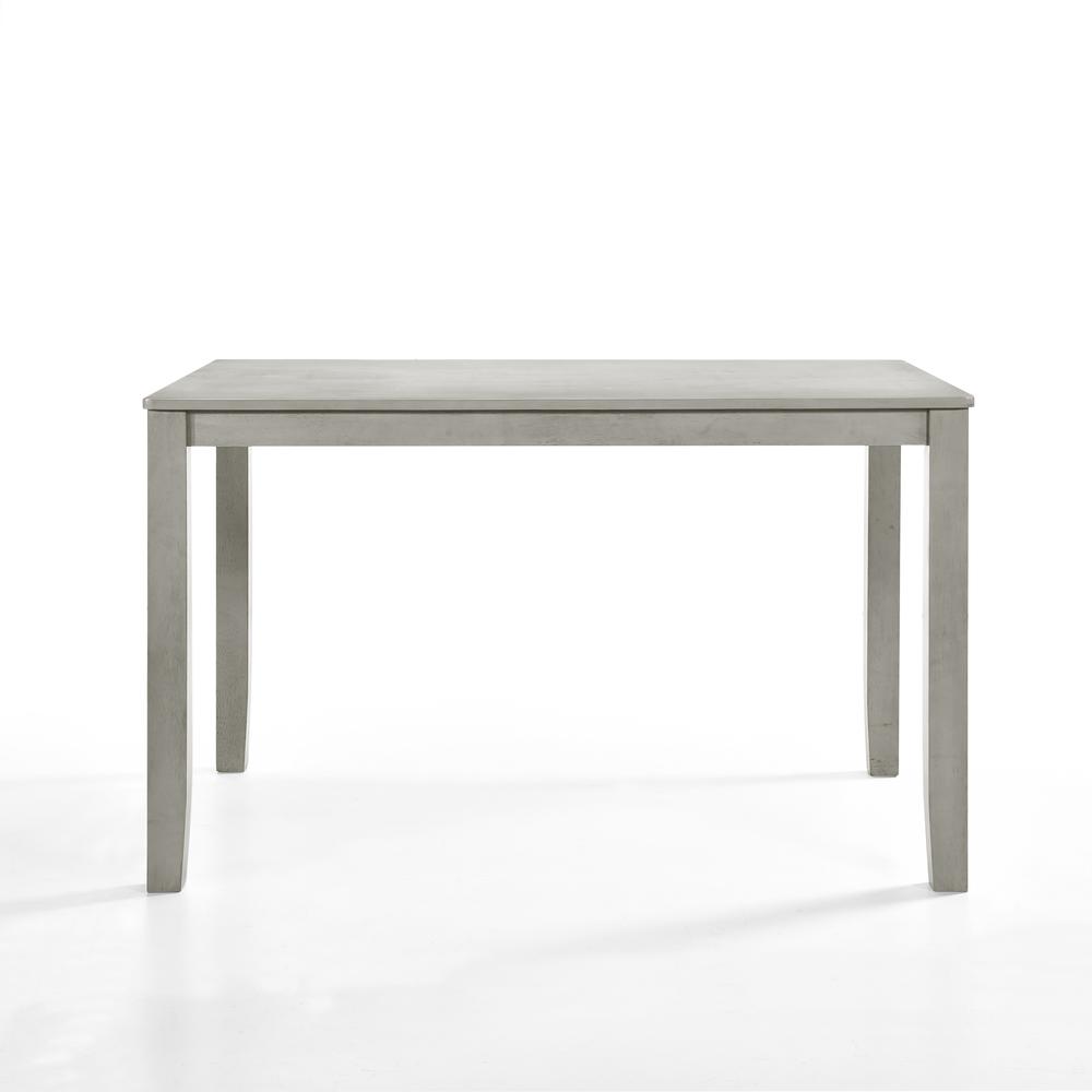 Furniture Pascal 59" Wood Rectangle Counter Table in Driftwood