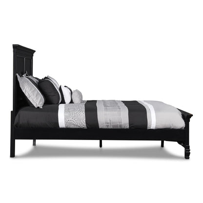 Furniture Tamarack 3/3 Solid Wood Twin Bed in Black