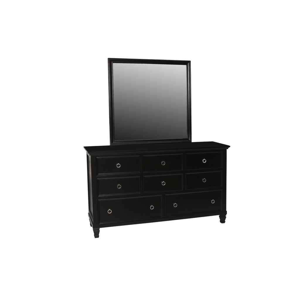 Furniture Tamarack 5-Piece Wood Queen Bedroom Set in Black
