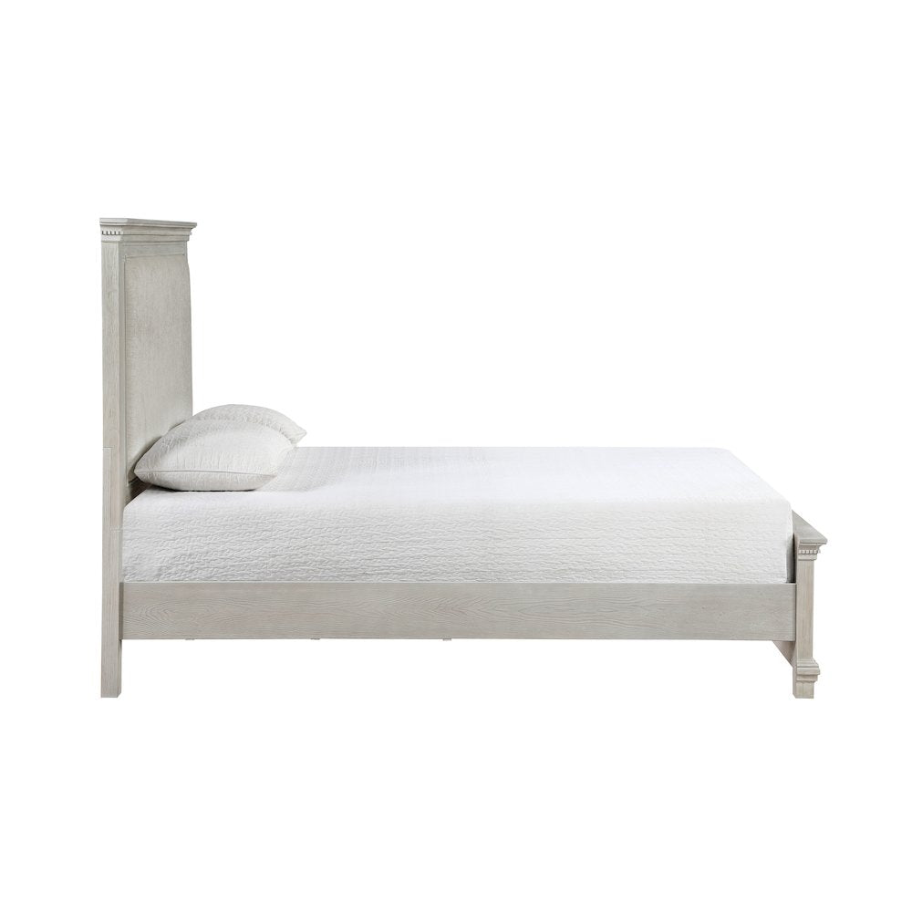 Silver Sands 5Pc Wood Cal King Bedroom Set in Gray