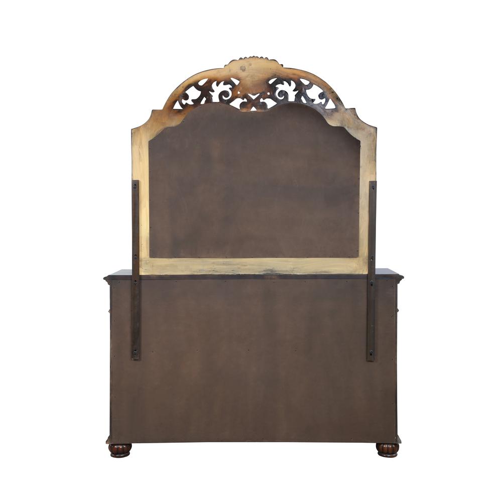 Furniture Maximus Solid Wood Dresser in Madeira Brown