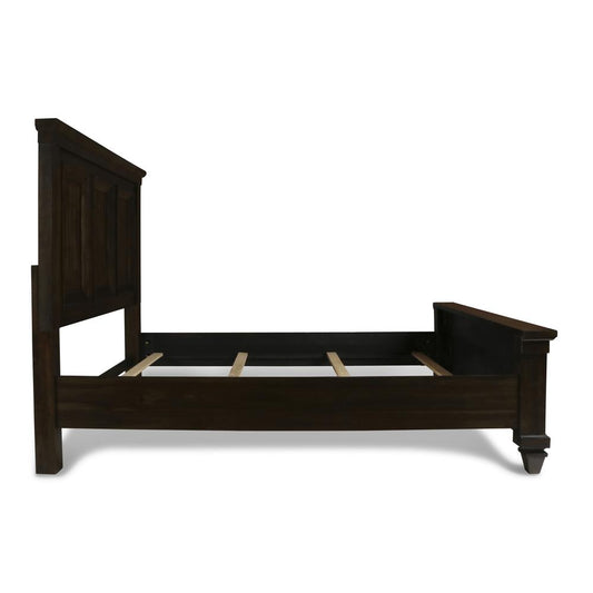 Furniture Sevilla Contemporary Wood Queen Bed in Walnut