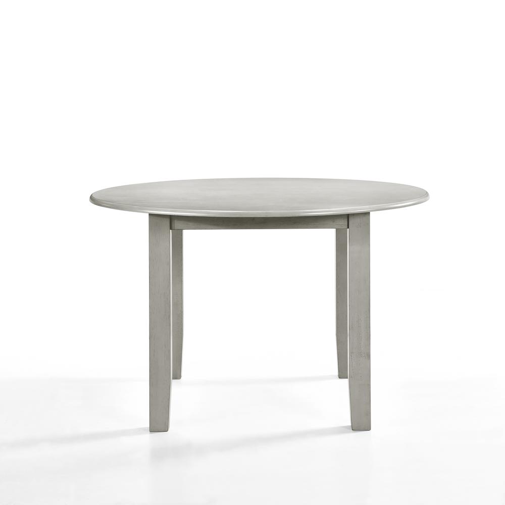 Furniture Pascal 47" Wood Round Dining Table in Driftwood