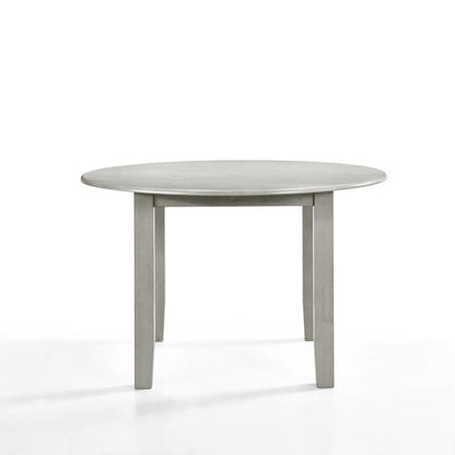Furniture Pascal 47" Wood Round Dining Table in Driftwood