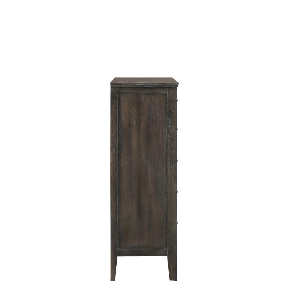 Furniture Andover Transitional Solid Wood Chest in Gray