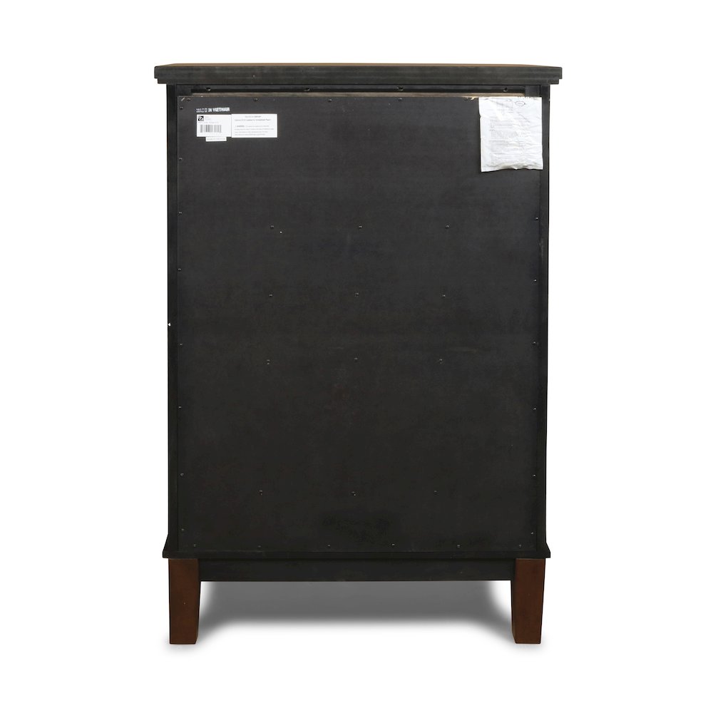 Cagney 3-Pc Wood Bedroom Set with Chest in Chestnut