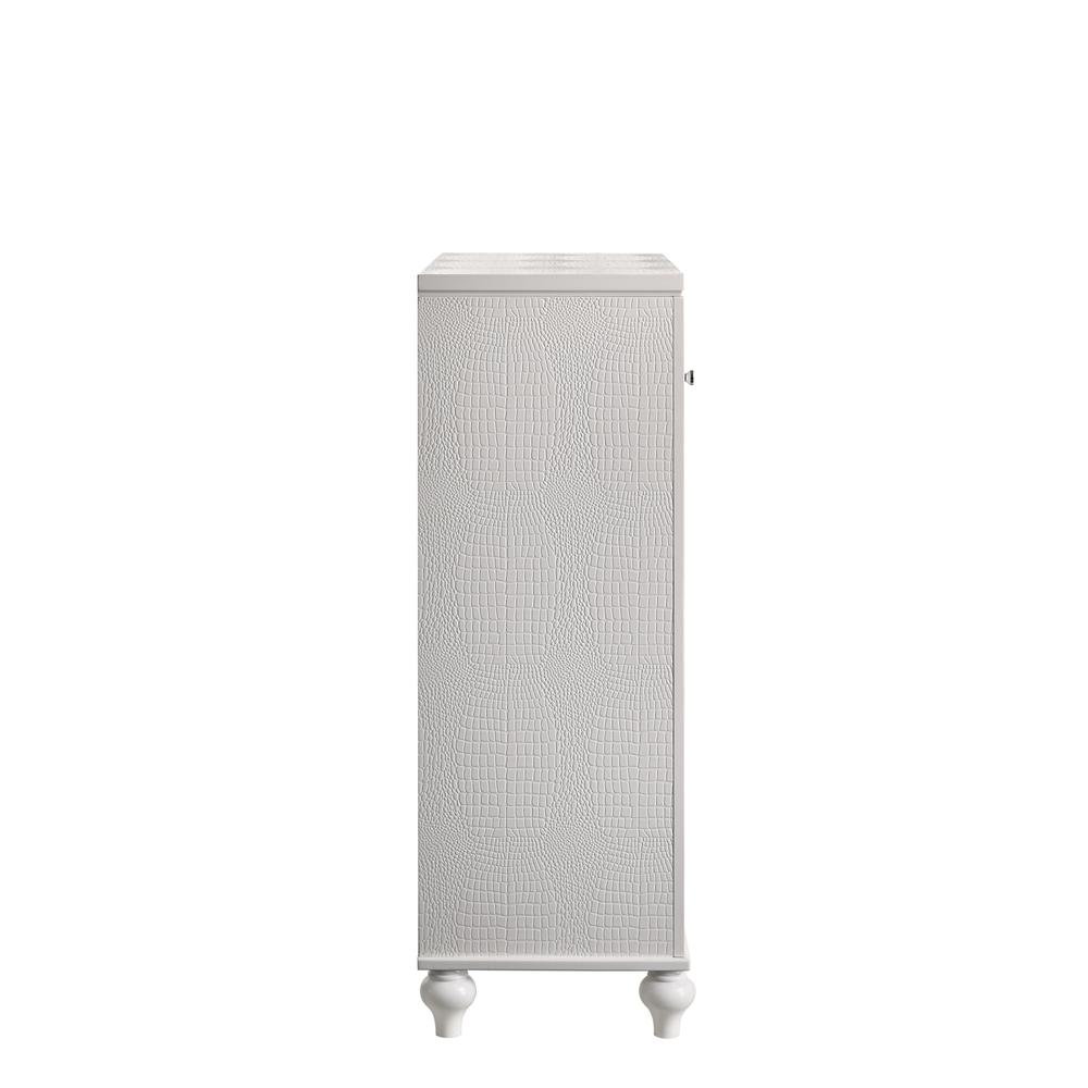Furniture Modern Style Solid Wood Chest in White Finish