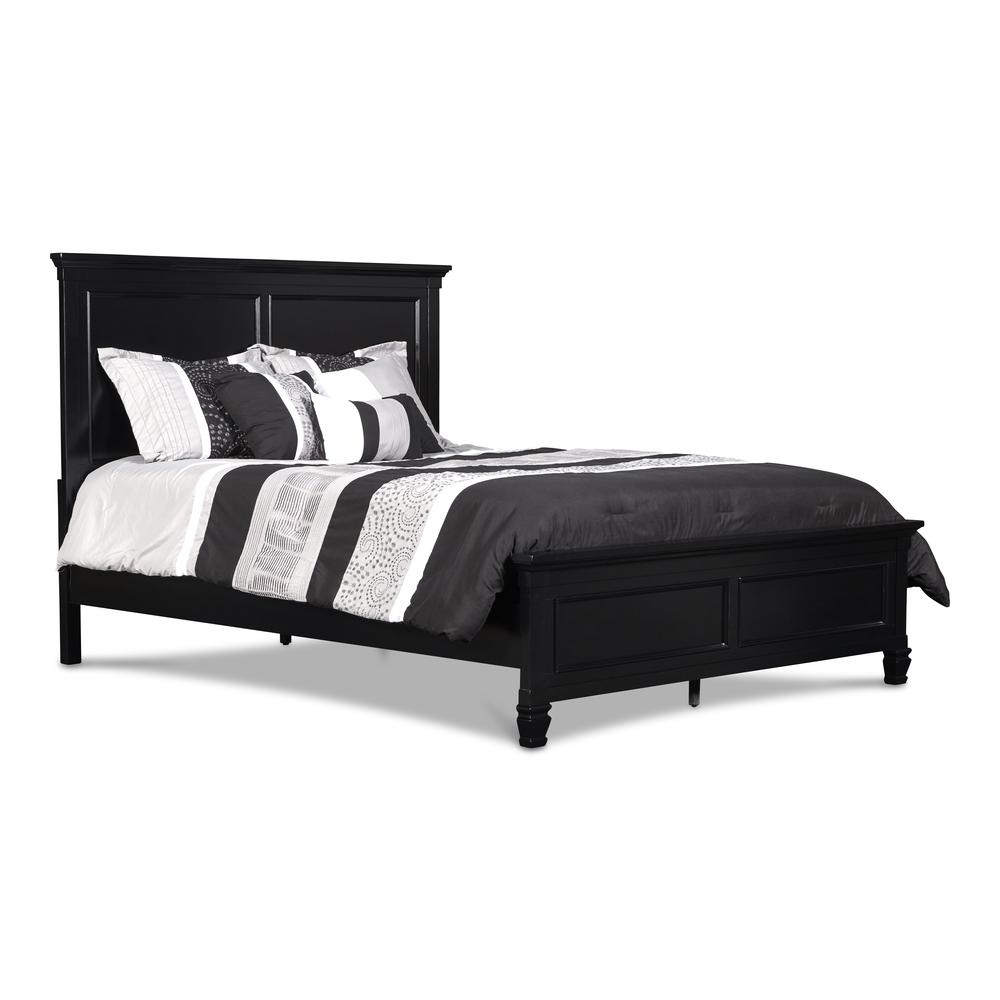 Tamarack 4-Piece Wood King Bedroom Set with Chest in Black