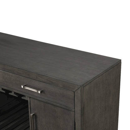 High Line Wood 2-drawer Server, Coffee