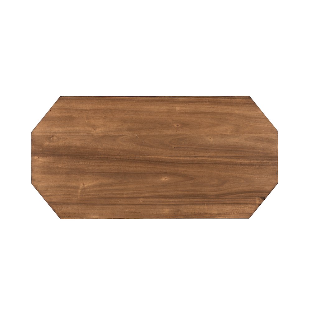 Decker 3-Piece Wood Occasional Table Set in Black/Brown