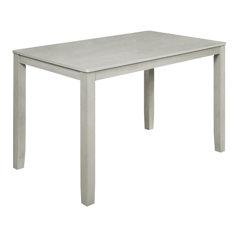 Furniture Pascal 59" Wood Rectangle Counter Table in Driftwood