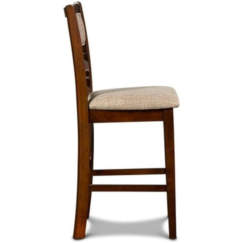 Gia 5-Piece Transitional Wood Dining Set in Cherry