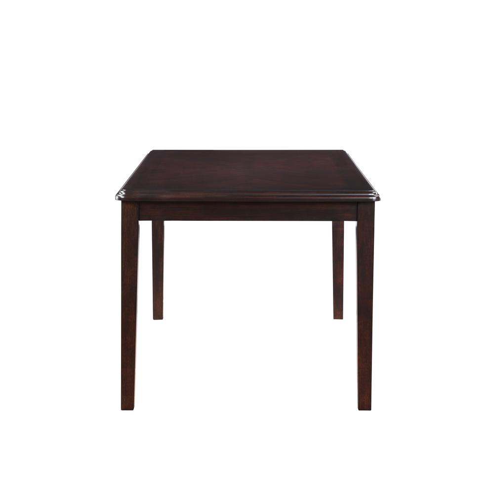 Gia 5-Piece 60" Wood Rectangular Dining Set with 4 Chairs in Ebony
