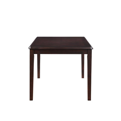 Gia 5-Piece 60" Wood Rectangular Dining Set with 4 Chairs in Ebony