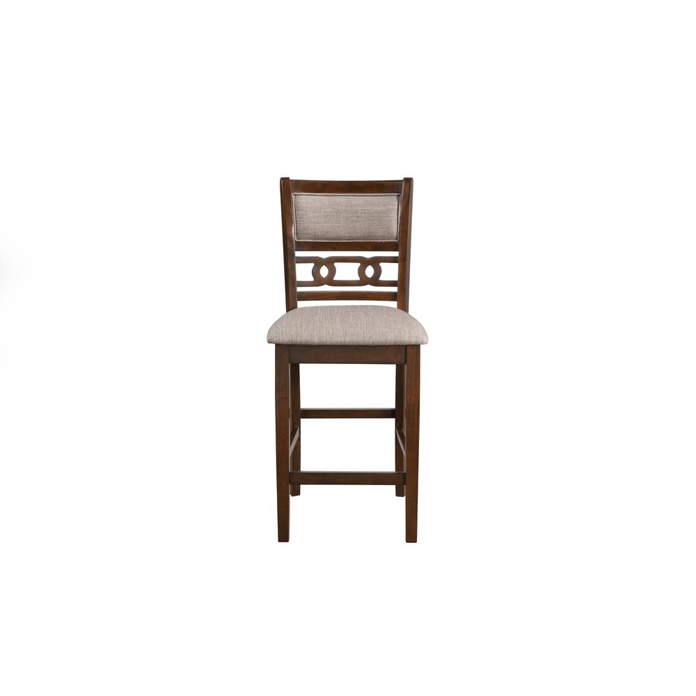 Furniture Gia 5-Piece Transitional Wood Counter Set in Cherry