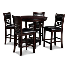 Gia 5-Piece Transitional Wood Dining Set in Ebony