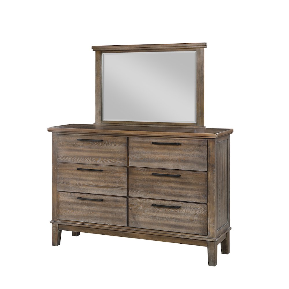 Furniture Cagney 4-Piece King Wood Bedroom Set with Chest in Brown
