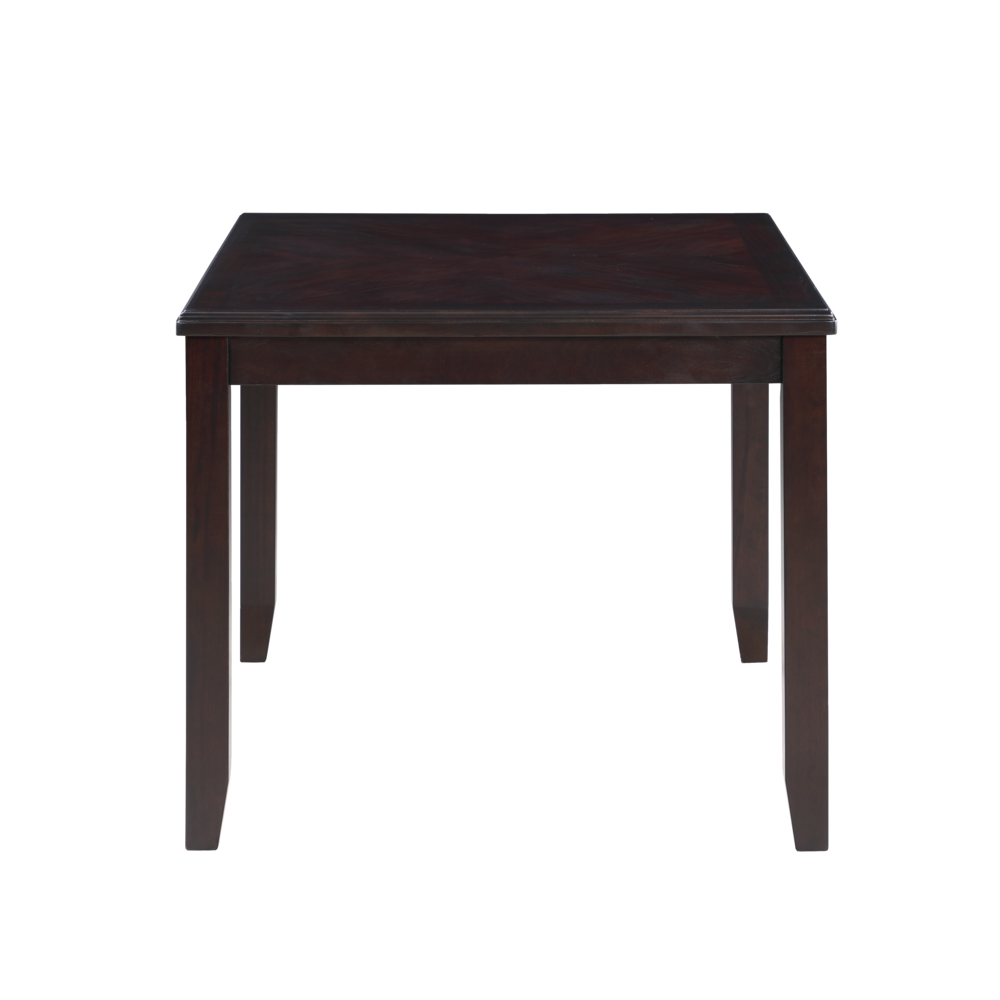 Gia 5-Piece 48" Wood Rectangular Dining Set with 4 Chairs in Ebony