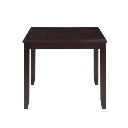Gia 5-Piece 48" Wood Rectangular Dining Set with 4 Chairs in Ebony