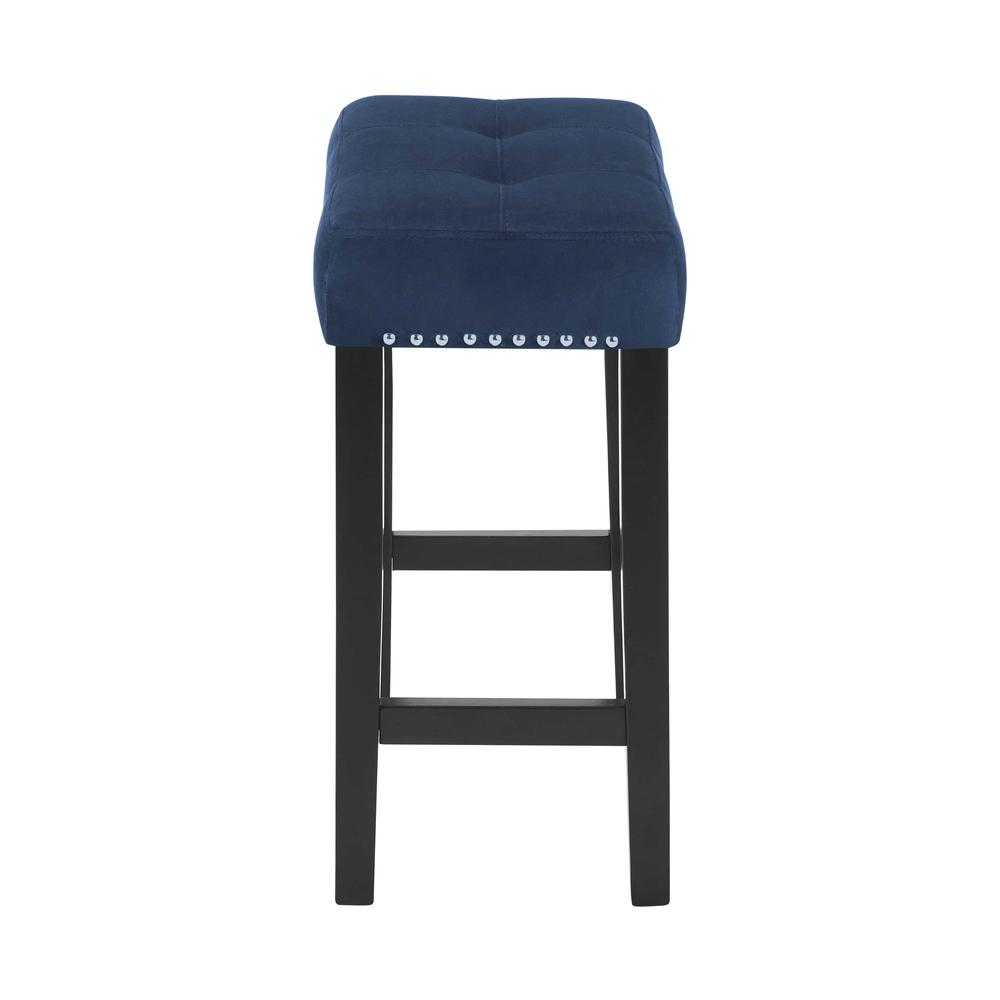 Furniture Celeste 4-Piece Faux Marble & Wood Bar Set in Blue