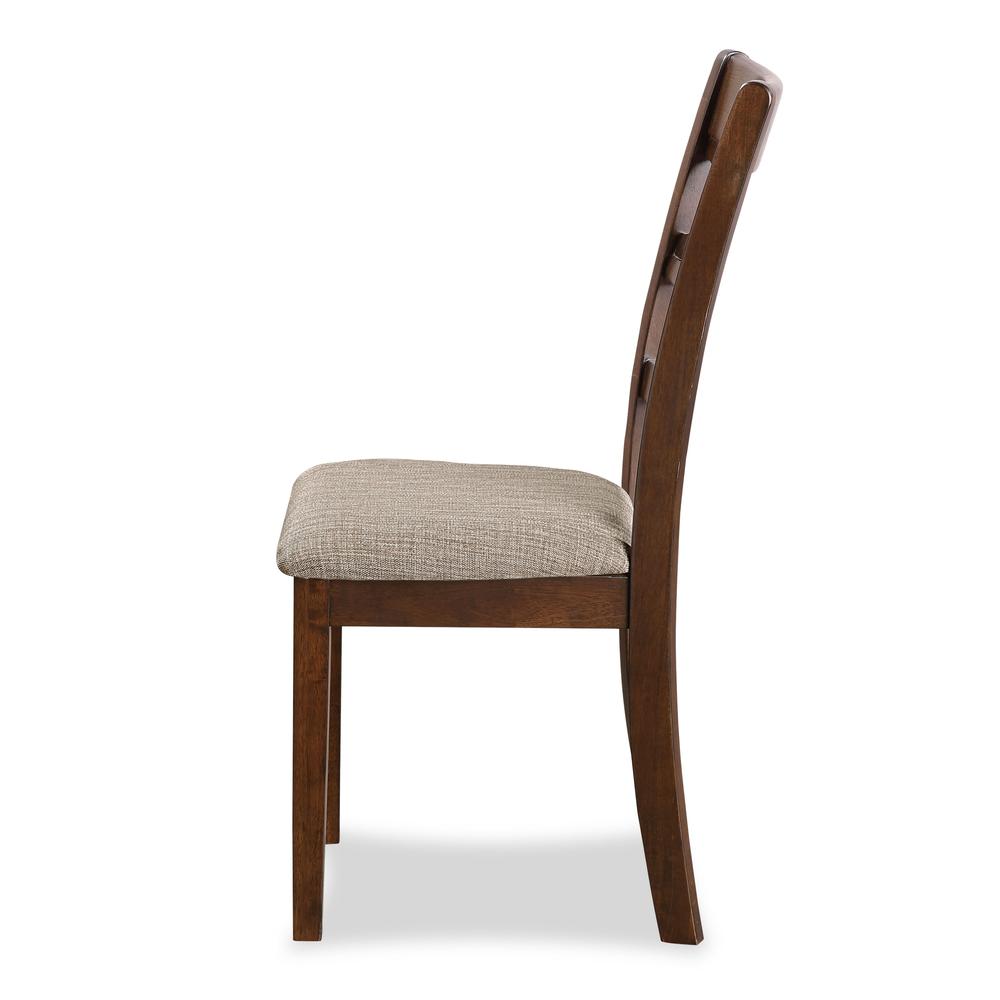 Cori 5-Piece Wood Round Dining Table Set with 4 Chairs in Cherry