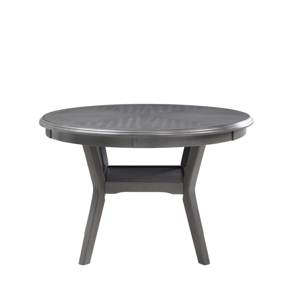 Furniture Amy 5-Piece Contemporary Wood Dining Set in Gray