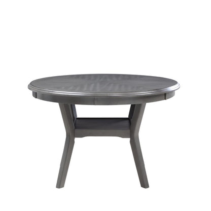 Furniture Amy 5-Piece Contemporary Wood Dining Set in Gray