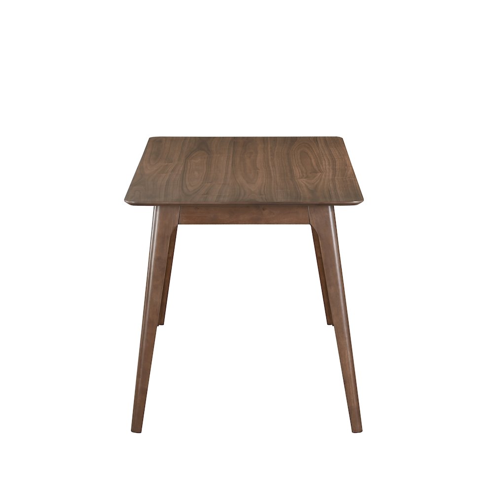 Oscar 5-Piece Wood Counter Table Set in Walnut/Teal